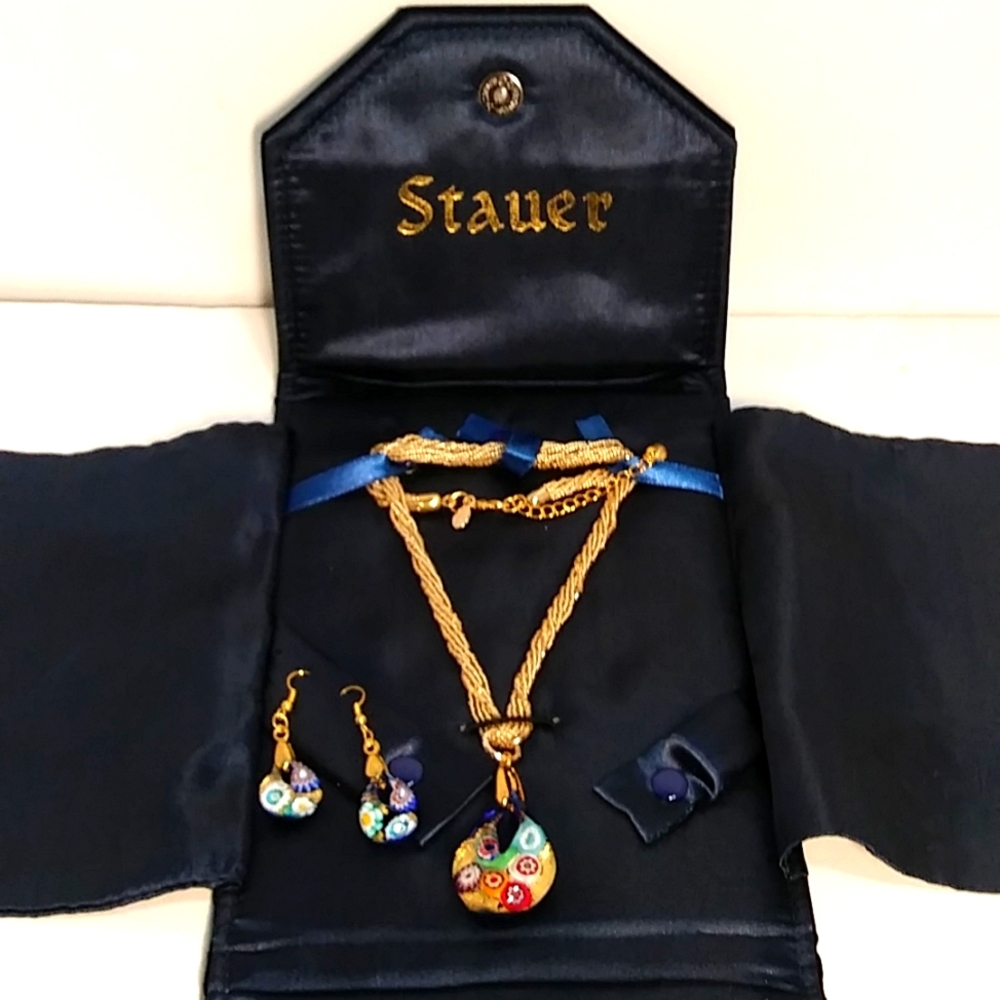 Stauer Vetetian Fiorire Necklace and earring set